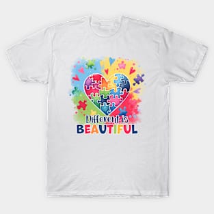 Puzzle Heart Autism Awareness Gift for Birthday, Mother's Day, Thanksgiving, Christmas T-Shirt